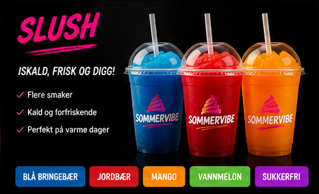 Slush i tre farger
